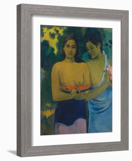 Two Tahitian Women, 1899-Paul Gauguin-Framed Giclee Print