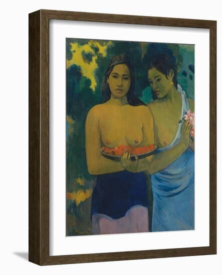 Two Tahitian Women, 1899-Paul Gauguin-Framed Giclee Print