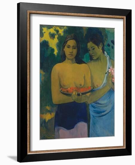 Two Tahitian Women, 1899-Paul Gauguin-Framed Giclee Print