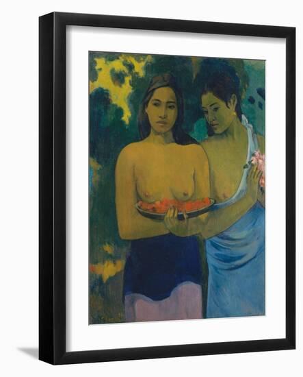 Two Tahitian Women, 1899-Paul Gauguin-Framed Giclee Print