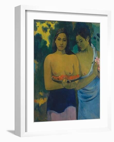 Two Tahitian Women, 1899-Paul Gauguin-Framed Giclee Print