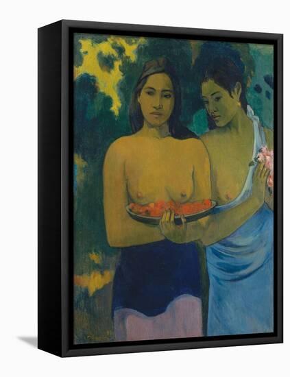 Two Tahitian Women, 1899-Paul Gauguin-Framed Premier Image Canvas