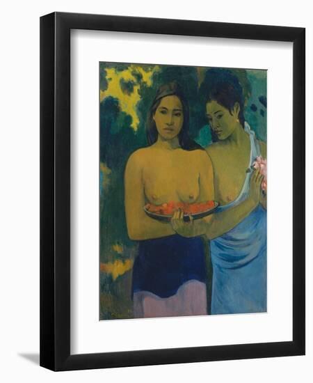 Two Tahitian Women, 1899-Paul Gauguin-Framed Giclee Print