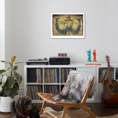 Two Tailed Mermaid Giclee Print By Art Com