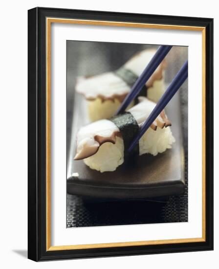 Two Tako Nigiri Sushi-null-Framed Photographic Print