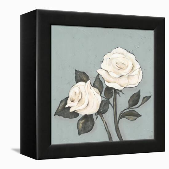 Two Tan Roses-Jade Reynolds-Framed Stretched Canvas