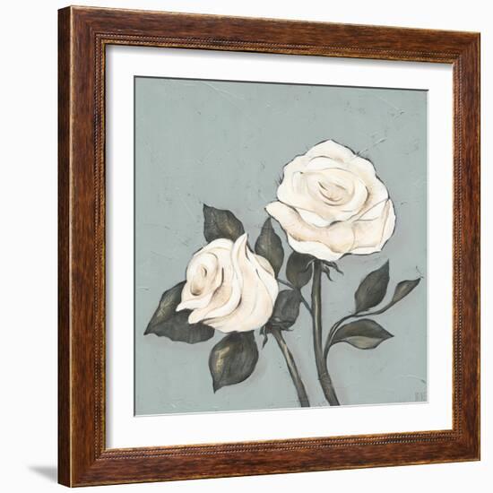 Two Tan Roses-Jade Reynolds-Framed Premium Giclee Print