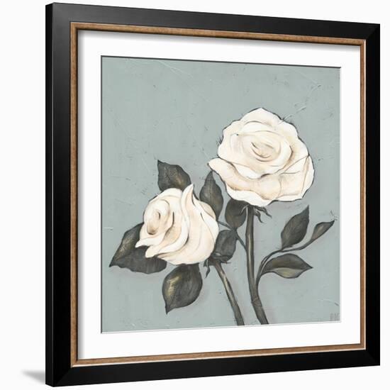 Two Tan Roses-Jade Reynolds-Framed Premium Giclee Print