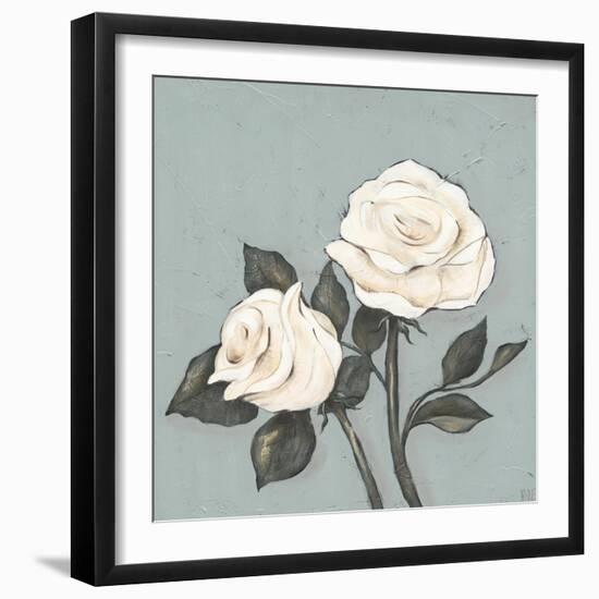 Two Tan Roses-Jade Reynolds-Framed Premium Giclee Print