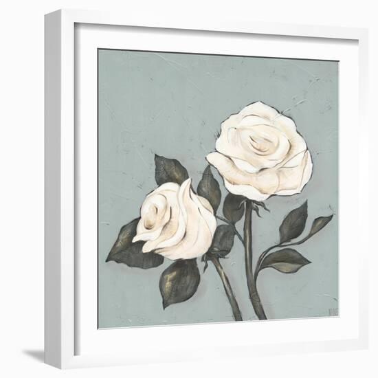 Two Tan Roses-Jade Reynolds-Framed Premium Giclee Print