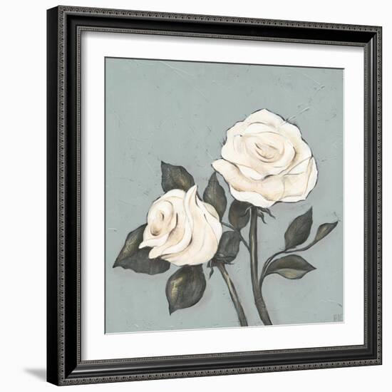 Two Tan Roses-Jade Reynolds-Framed Premium Giclee Print