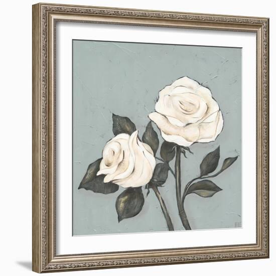 Two Tan Roses-Jade Reynolds-Framed Art Print