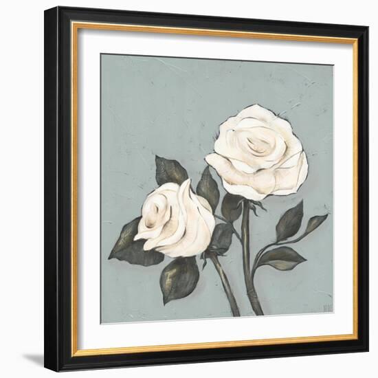 Two Tan Roses-Jade Reynolds-Framed Art Print