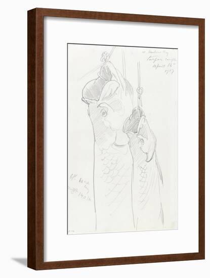 Two Tarpon, 1917-John Singer Sargent-Framed Giclee Print