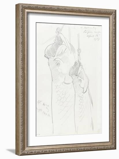 Two Tarpon, 1917-John Singer Sargent-Framed Giclee Print