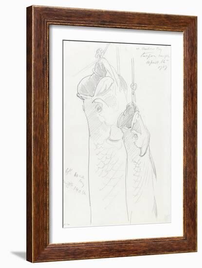 Two Tarpon, 1917-John Singer Sargent-Framed Giclee Print