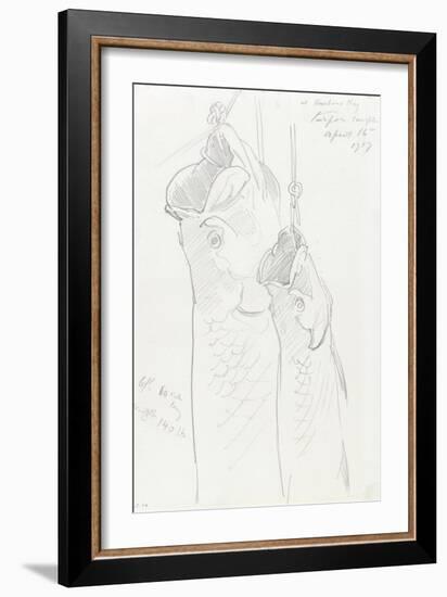 Two Tarpon, 1917-John Singer Sargent-Framed Giclee Print