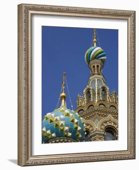 Two Towers, Church of the Savior on the Spilled Blood, St. Petersburg, Russia-Nancy & Steve Ross-Framed Photographic Print