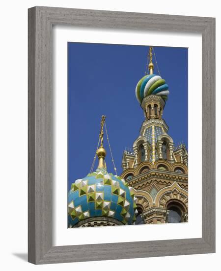 Two Towers, Church of the Savior on the Spilled Blood, St. Petersburg, Russia-Nancy & Steve Ross-Framed Photographic Print