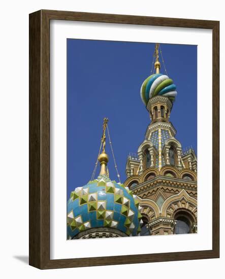 Two Towers, Church of the Savior on the Spilled Blood, St. Petersburg, Russia-Nancy & Steve Ross-Framed Photographic Print