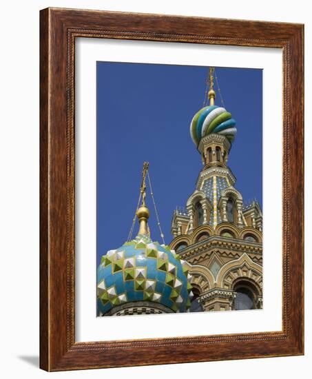 Two Towers, Church of the Savior on the Spilled Blood, St. Petersburg, Russia-Nancy & Steve Ross-Framed Photographic Print