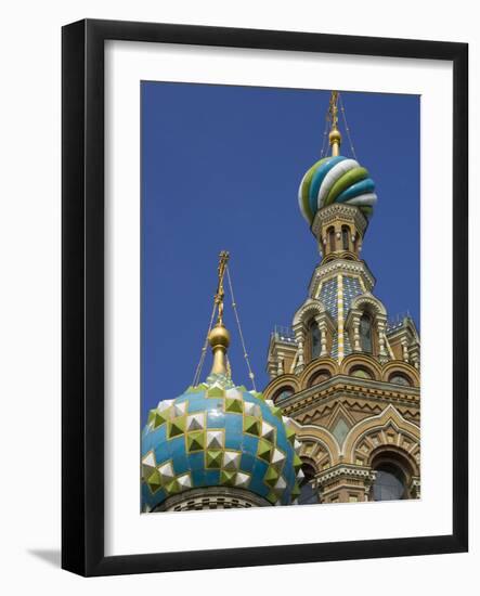 Two Towers, Church of the Savior on the Spilled Blood, St. Petersburg, Russia-Nancy & Steve Ross-Framed Photographic Print