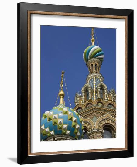 Two Towers, Church of the Savior on the Spilled Blood, St. Petersburg, Russia-Nancy & Steve Ross-Framed Photographic Print