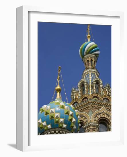 Two Towers, Church of the Savior on the Spilled Blood, St. Petersburg, Russia-Nancy & Steve Ross-Framed Photographic Print