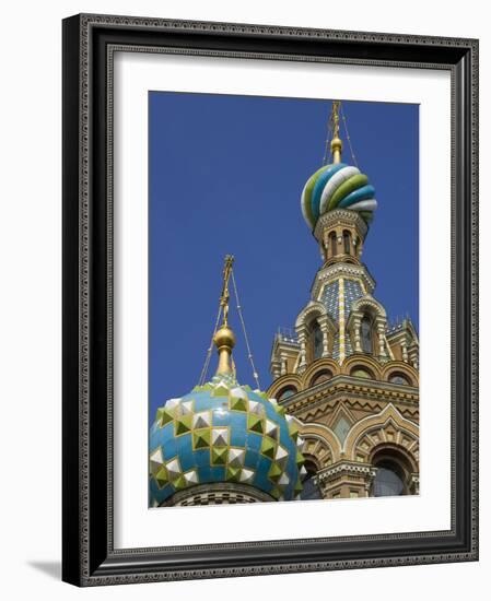 Two Towers, Church of the Savior on the Spilled Blood, St. Petersburg, Russia-Nancy & Steve Ross-Framed Photographic Print