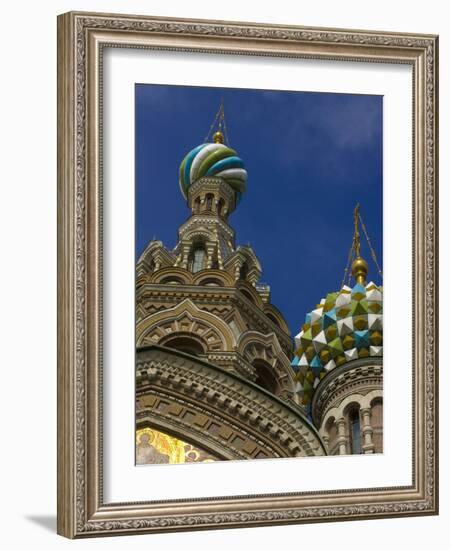 Two Towers, Church of the Savior on the Spilled Blood, St. Petersburg, Russia-Nancy & Steve Ross-Framed Photographic Print