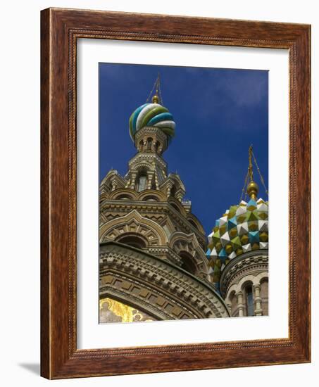 Two Towers, Church of the Savior on the Spilled Blood, St. Petersburg, Russia-Nancy & Steve Ross-Framed Photographic Print