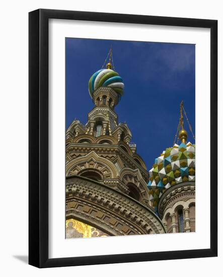 Two Towers, Church of the Savior on the Spilled Blood, St. Petersburg, Russia-Nancy & Steve Ross-Framed Photographic Print