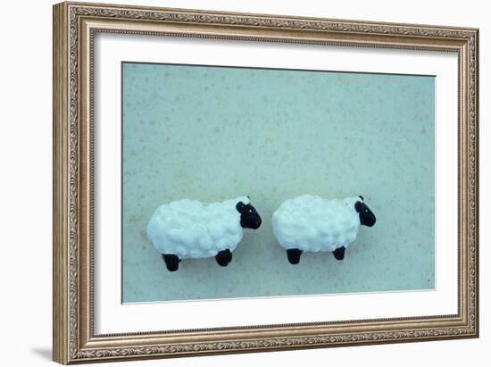 Two Toy Sheep-Den Reader-Framed Photographic Print