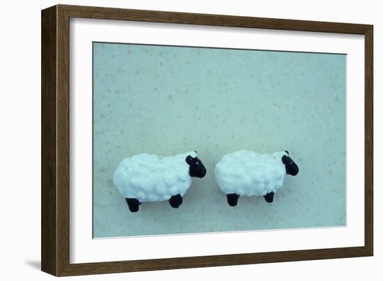 Two Toy Sheep-Den Reader-Framed Photographic Print