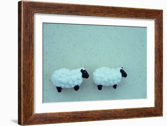 Two Toy Sheep-Den Reader-Framed Photographic Print