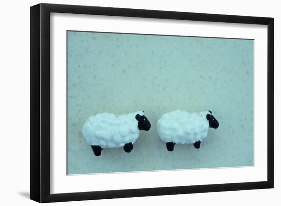 Two Toy Sheep-Den Reader-Framed Photographic Print