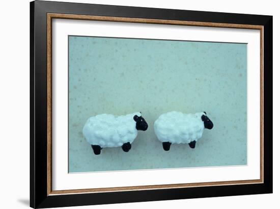 Two Toy Sheep-Den Reader-Framed Photographic Print