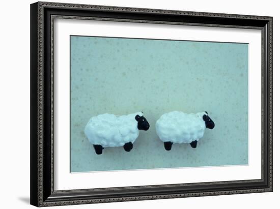 Two Toy Sheep-Den Reader-Framed Photographic Print