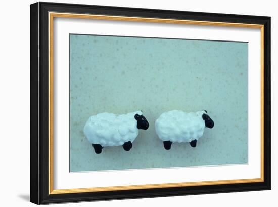 Two Toy Sheep-Den Reader-Framed Photographic Print