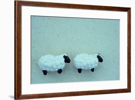 Two Toy Sheep-Den Reader-Framed Photographic Print