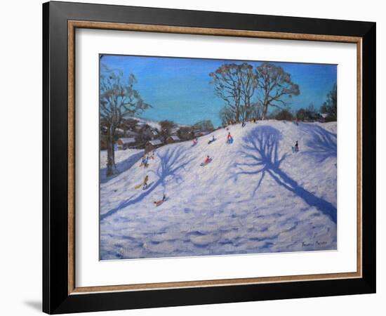 Two Tree Shadows, Bolehill, Wirksworth, 2009-Andrew Macara-Framed Giclee Print