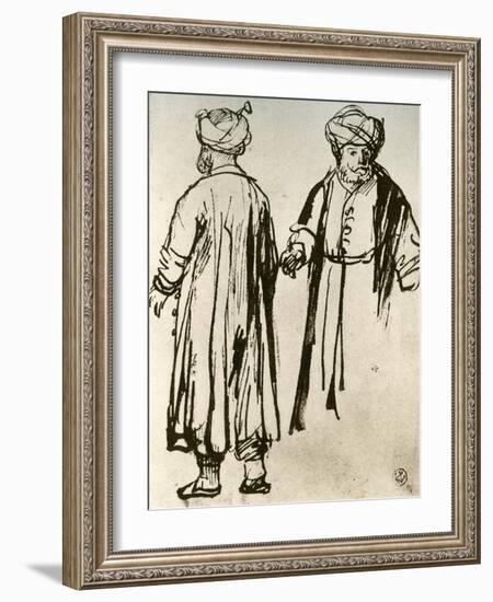 Two Turks Walking, 1913-Rembrandt van Rijn-Framed Giclee Print