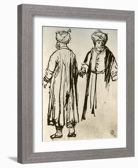 Two Turks Walking, 1913-Rembrandt van Rijn-Framed Giclee Print
