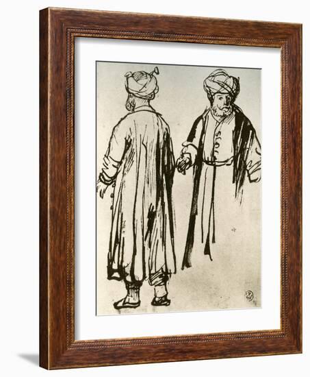 Two Turks Walking, 1913-Rembrandt van Rijn-Framed Giclee Print