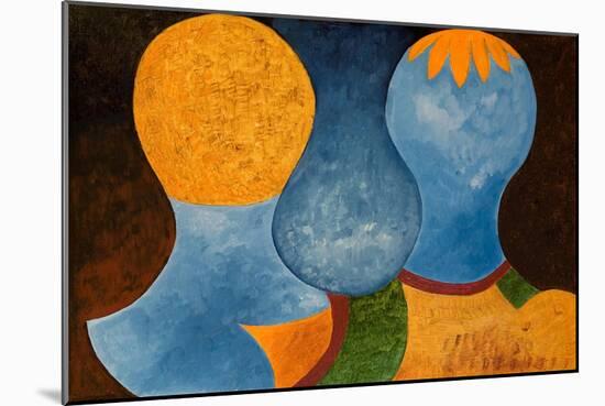 Two Twins But Only One Orange Crown, 2005-Jan Groneberg-Mounted Giclee Print