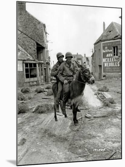 Two U.S. Soldiers, Pfc William Jackson and T4 Joseph King-null-Mounted Photographic Print