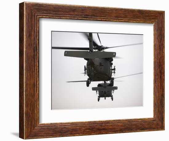 Two UH-60 Black Hawks Underway on a Mission over Northern Iraq-null-Framed Photographic Print