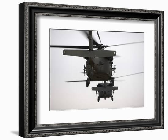 Two UH-60 Black Hawks Underway on a Mission over Northern Iraq-null-Framed Photographic Print