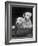 Two Unnamed Sealyhams Sitting in a Trug-Thomas Fall-Framed Photographic Print