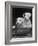 Two Unnamed Sealyhams Sitting in a Trug-Thomas Fall-Framed Photographic Print